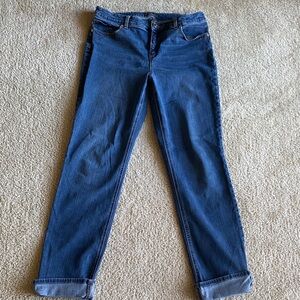 Chico's Dark Blue Straight Leg Jeans